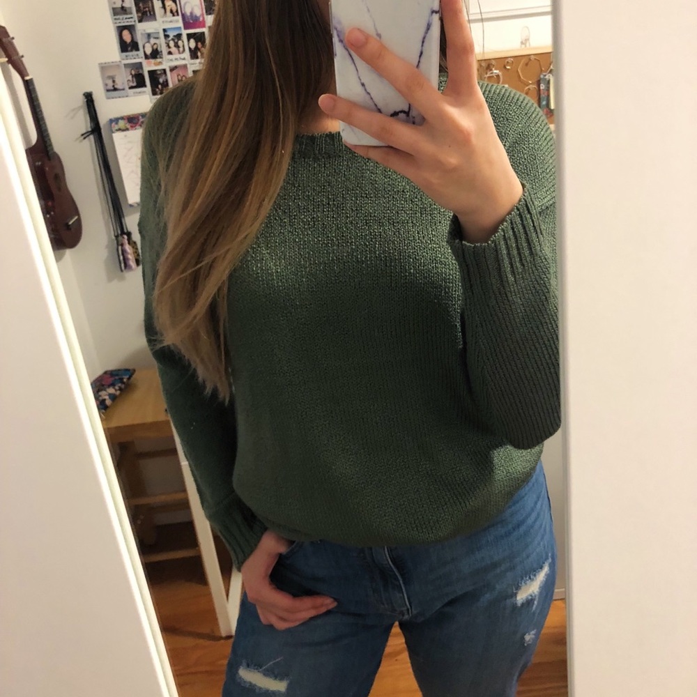 Forest green sweater